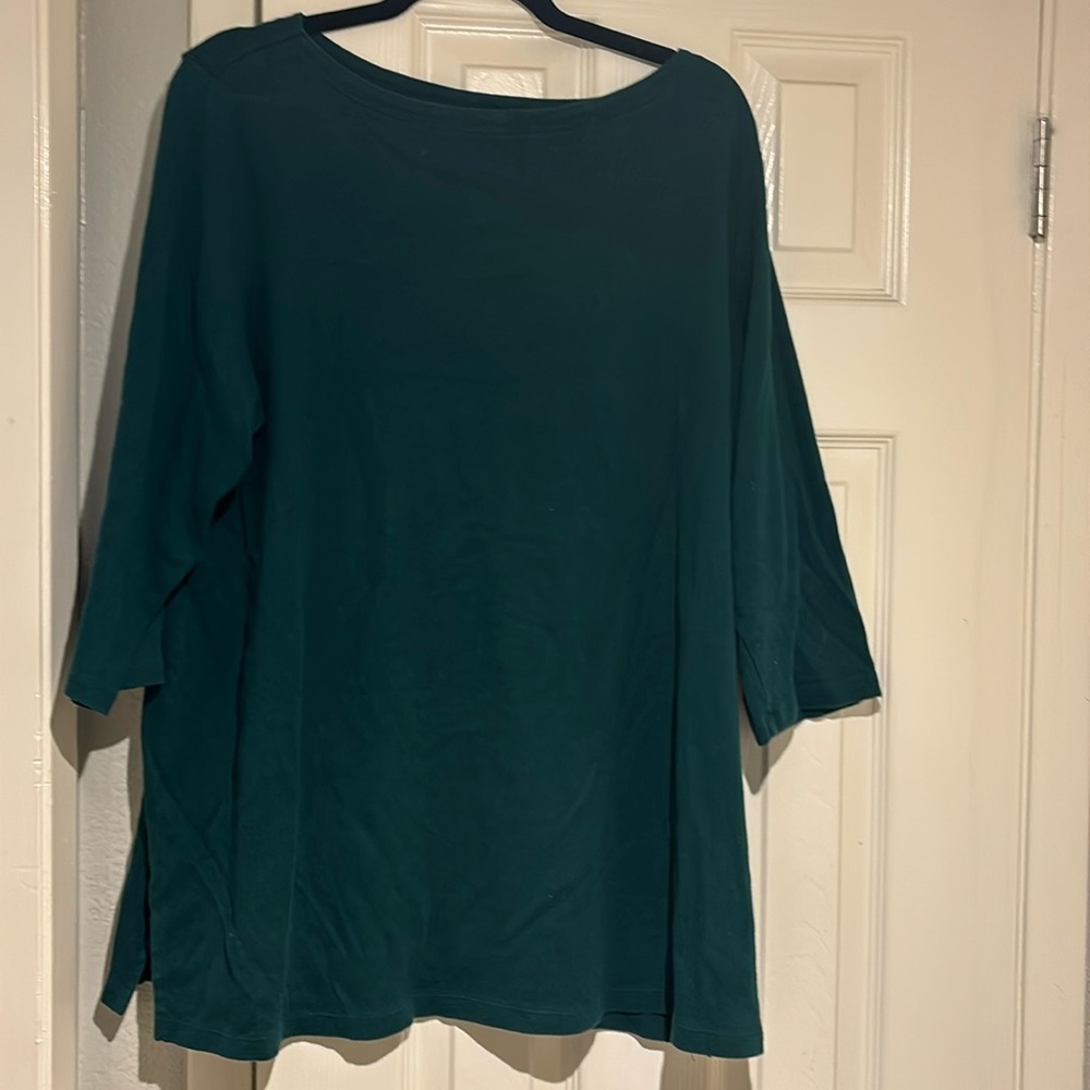 Deep Green Karen Scott Shirt